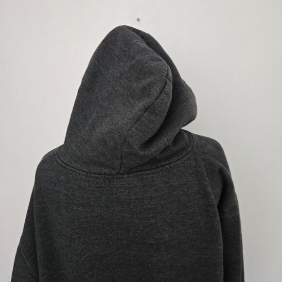 GGS Canada Banff Hooded Sweatshirt Dark Gray Mountains Cozy Women Large - Picture 7 of 11